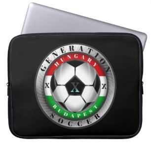 Voetbal Boedapest Hongarije Generatie X Laptop Sleeve