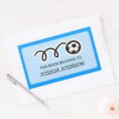 Voetbal boek label stickers | Schoolmateriaal (Envelop)