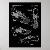 Voetbal Boots Patent Poster (Voorkant)