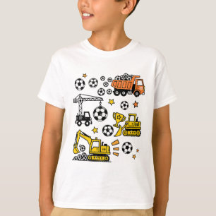 Voetbal Bouwtrucks Liefhebber Spel Dag Broer T-shirt