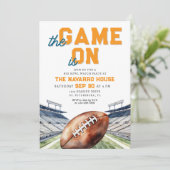 Voetbal Bowl Game Kijkfeest Kaart (Staand voorkant)
