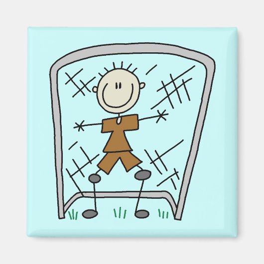 Voetbal Boy Goalie Tshirts en geschenken Magneet (Voorkant)