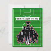 Voetbal Boys Football Field Verjaardagsfeestje Kaart (Achterkant)