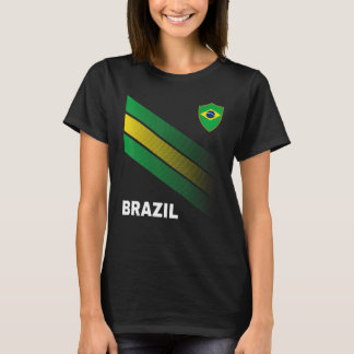 Voetbal - Braziliaanse vlag voor Mannen van het vo T-shirt