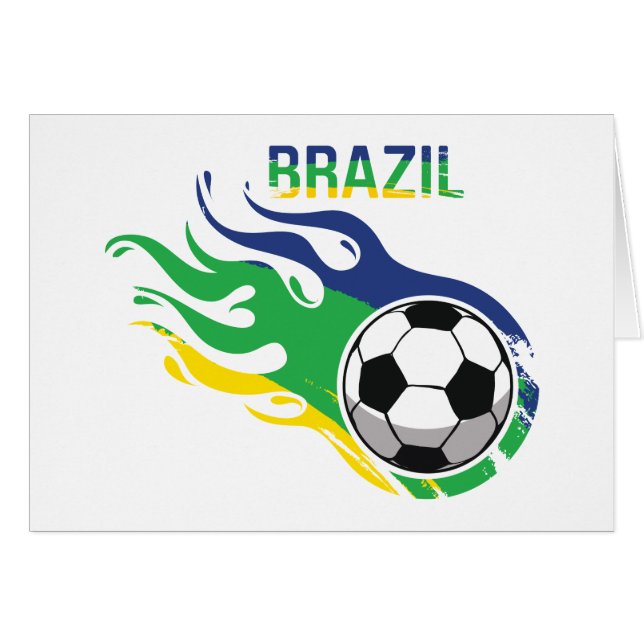 Voetbal Brazilië (Voorkant Horizontaal)