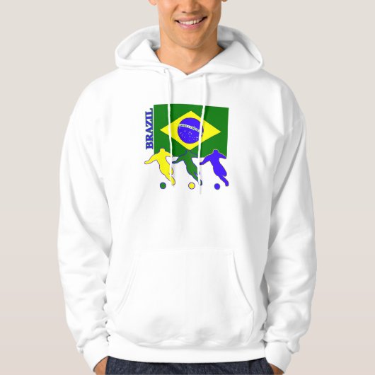 Voetbal Brazilië Hoodie (Voorkant)