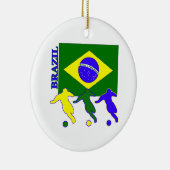 Voetbal Brazilië Keramisch Ornament (Rechts)