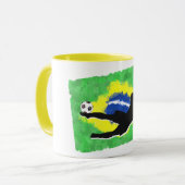 Voetbal-Brazilië Mok (Voorkant links)