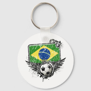 Voetbal Brazilië Sleutelhanger