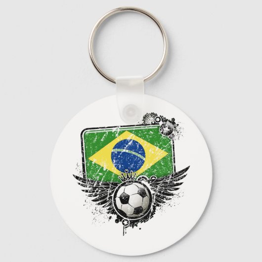 Voetbal Brazilië Sleutelhanger (Voorkant)