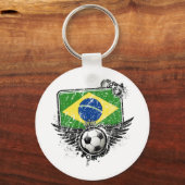 Voetbal Brazilië Sleutelhanger (Voorkant)