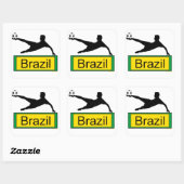 Voetbal/Brazilië sticker (Vel)