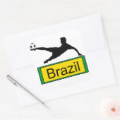 Voetbal/Brazilië sticker (Envelop)