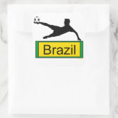 Voetbal/Brazilië sticker (Tas)