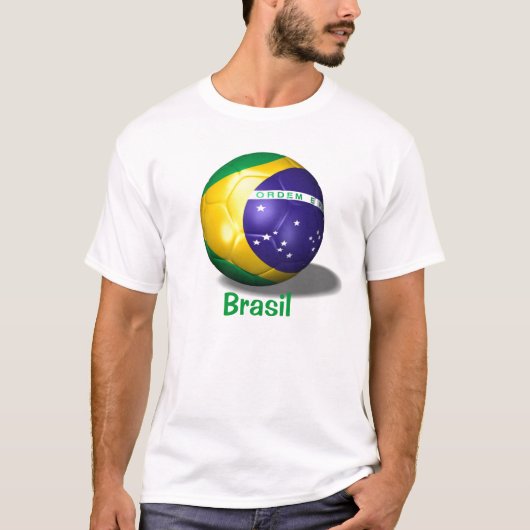 voetbal, Brazilië T-shirt (Voorkant)