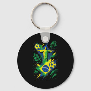 Voetbal Brazilië Voetbal Christus Rio Cultuur Sleutelhanger