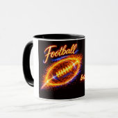 Voetbal Breng de Hitte Wrap Around Mok Design | F (Voorkant links)