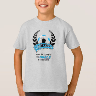 Voetbal brengt je dichter bij je doelen - Baby Blu T-shirt