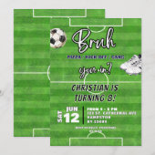 Voetbal brengt je in tienerjongen verjaardag kaart (Voorkant / Achterkant)