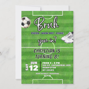 Voetbal brengt je in tienerjongen verjaardag kaart