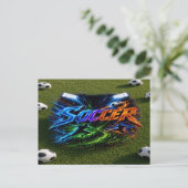 Voetbal Briefkaart (Staand voorkant)