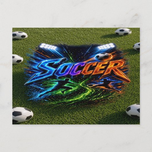 Voetbal Briefkaart (Voorkant)