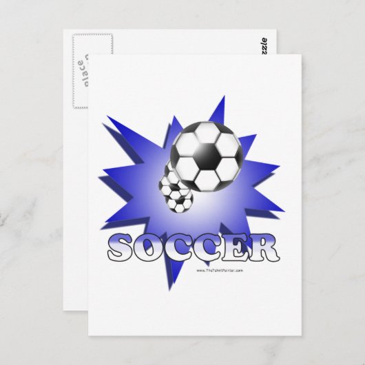 Voetbal! Briefkaart (Voorkant / Achterkant)