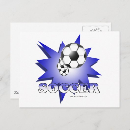 Voetbal! Briefkaart (Voorkant / Achterkant)