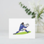 voetbal briefkaart (Staand voorkant)