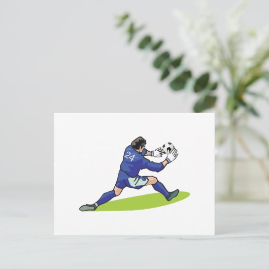 voetbal briefkaart (Staand voorkant)