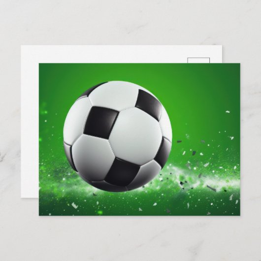 Voetbal Briefkaart (Voorkant / Achterkant)