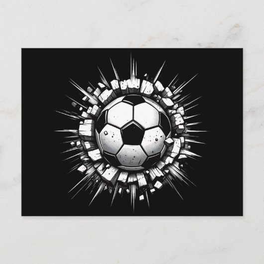 Voetbal Briefkaart (Voorkant)