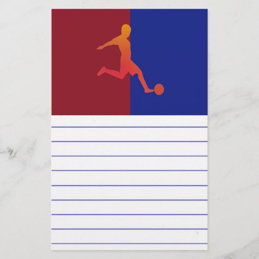 Voetbal Briefpapier (Voorkant)