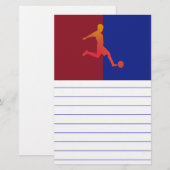 Voetbal Briefpapier (Voorkant / Achterkant)