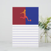 Voetbal Briefpapier (Staand voorkant)