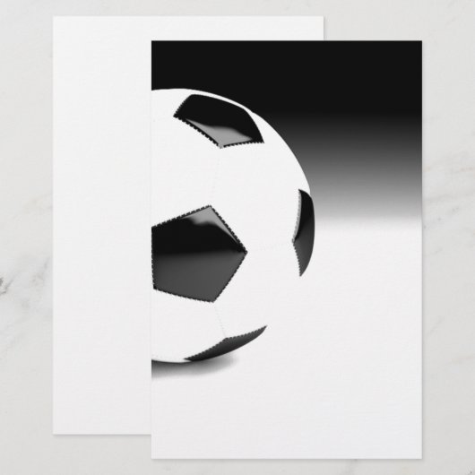 Voetbal Briefpapier (Voorkant / Achterkant)