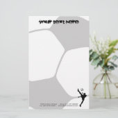 voetbal briefpapier (Staand voorkant)