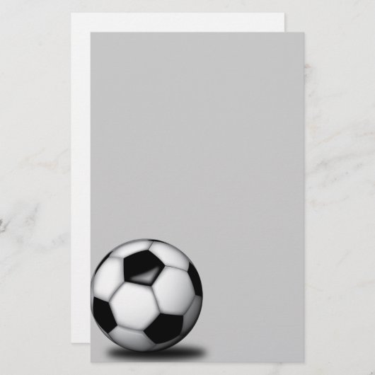 voetbal briefpapier (Voorkant / Achterkant)