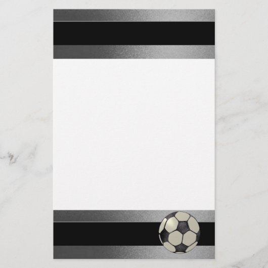 Voetbal Briefpapier-Ontwerp 1 Briefpapier (Voorkant)