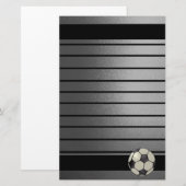Voetbal Briefpapier-Ontwerp 2 Briefpapier (Voorkant / Achterkant)