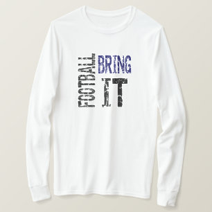 Voetbal Bring It (blauw) T-shirt