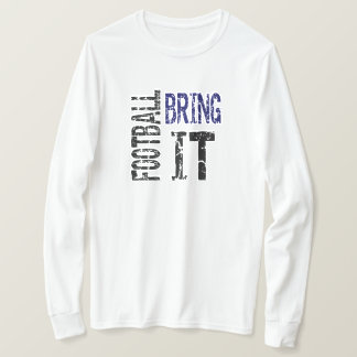 Voetbal Bring It (blauw) T-shirt