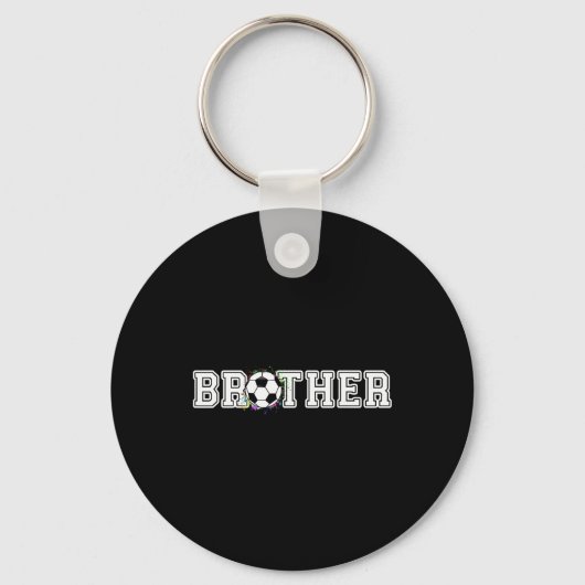 Voetbal Broer 1e verjaardag Sleutelhanger (Voorkant)