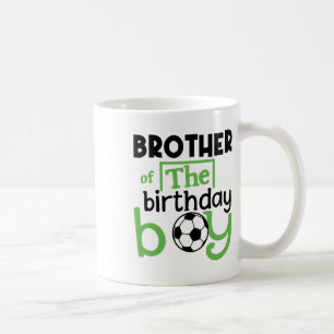Voetbal Broer Verjaardag Jongen Feest Voetbal Fami Koffiemok