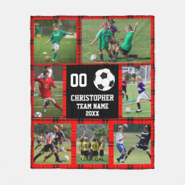 Voetbal Buffalo fotocollage Fleece Deken