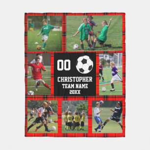 Voetbal Buffalo fotocollage Fleece Deken