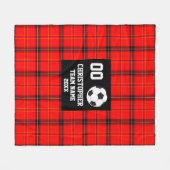 Voetbal Buffalo fotocollage Fleece Deken (Voorkant (Horizontaal))