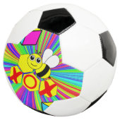Voetbal Bumblebee Kleurrijke xoxo (Drie kwart)