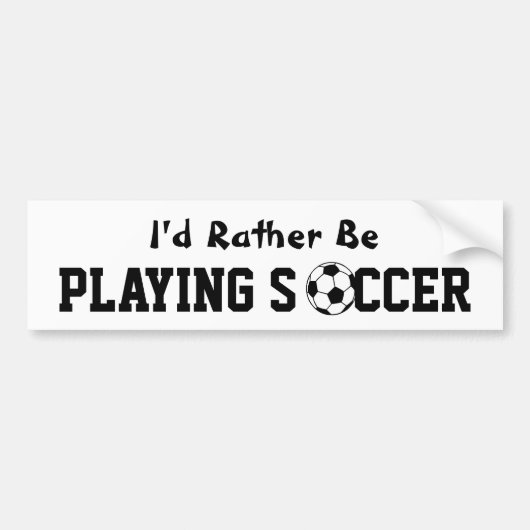 Voetbal Bumpersticker (Voorkant)