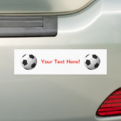 Voetbal: Bumpersticker (Op auto)